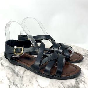 Leather Collection Multi Strap Gladiator Sandal 7.5 Casual Bohemian Beach